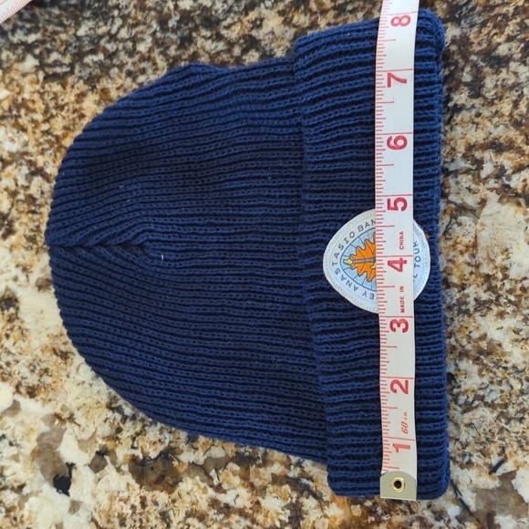 Trey Anastasio Band Fall Tour 2022 knitted beanie hat navy hemp organic cotton - Picture 4 of 7